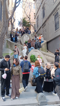 Strairs where the street is just too steep, Istanbul, Turkiye