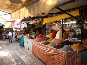 Casablanca, Quartier des Habbous, spices, Morocco