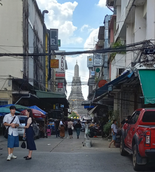 Wat Arun across the river, Bangkok, Thailand