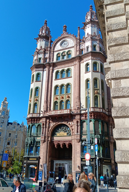 Szabad Sajto, near Erzebet Bridge, Budapest, Hungary