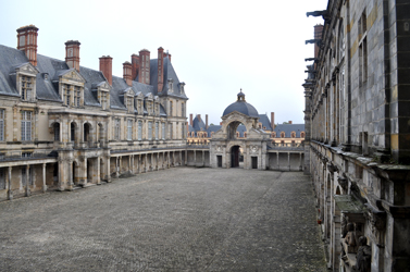 Rear courtyard, Chateau Fontainebleau, France. Photo by David Wineberg