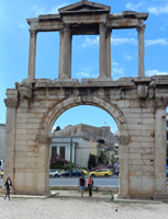 Hadrian's Arch, with Acropolis