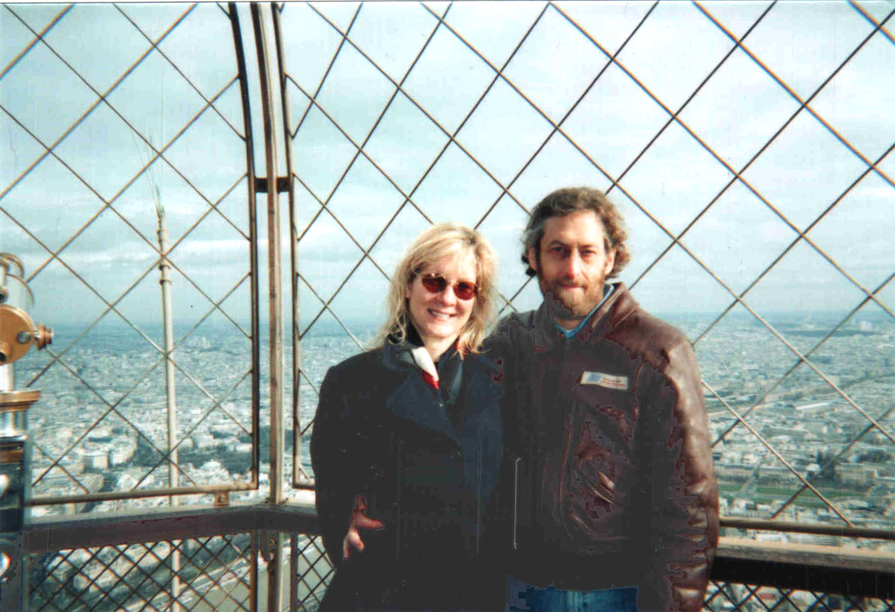 Nancy & David atop the Eiffel Tower