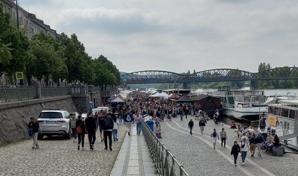 Saturday Naplavka Market, Prague, Praha