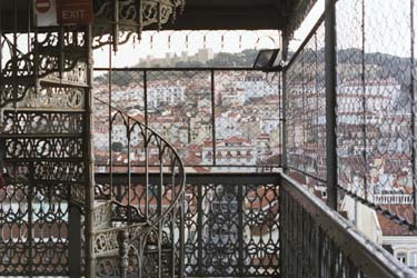 Castelo Sao Jorge from Elevador San Justa - Lisboa