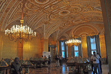 Gold room, Hermitage Museum, St. Petersburg, Russia. Photo by David Wineberg